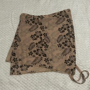 Beige and black, bathing suit, cover-up, brand new